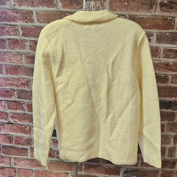 Women's CASUAL CORNER ANNEX Petite Zip Up Cardigan Sweater Medium Vintage - Picture 7 of 7